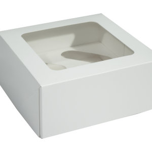 4 Cupcake Box & Insert White