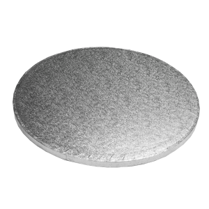 Round Silver Cake Drum