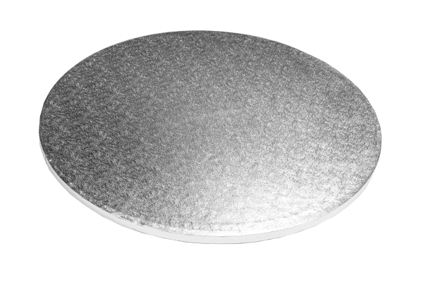 Round Silver Cake Drum