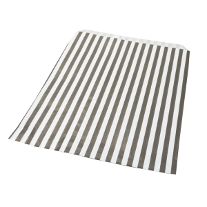 black and white stripe paper bags