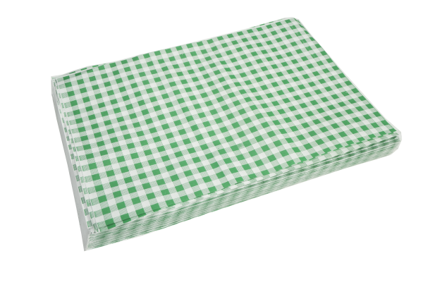 Green Gingham Burger Wrap