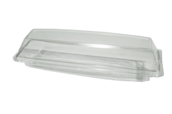Clear Plastic Hinged Baguette Containers