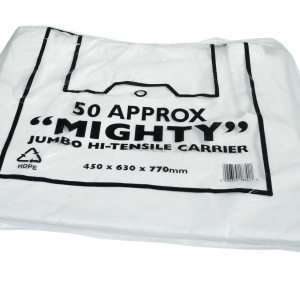 White Vest Carrier Bag