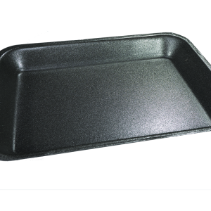 black deep meat tray