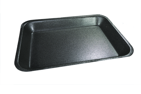 black deep meat tray