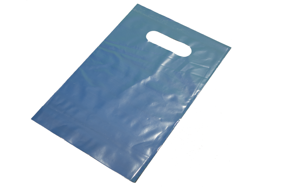 Navy Blue Polythene Carrier Bags 8" x 12" 500/box DPA Packaging