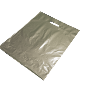 Silver Polythene Carrier Bags 
