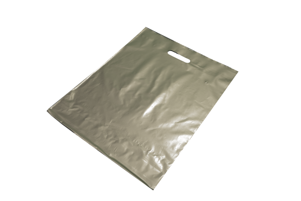 Silver Polythene Carrier Bags 