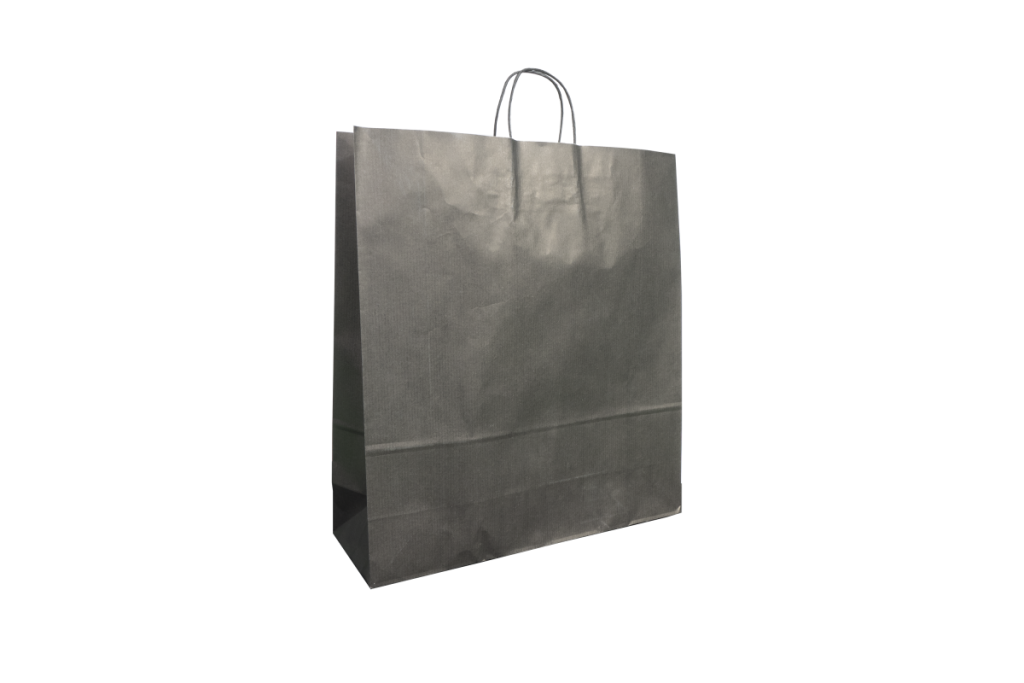 Large Black Kraft Paper Bags With Twisted Handle 150/box