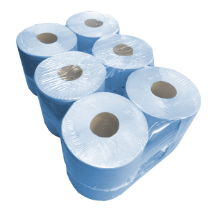 Blue Centrefeed Roll 150m/roll 6/pack