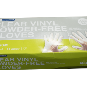 Vinyl Gloves Clear Medium Powder Free