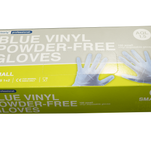 Vinyl Gloves Blue Small Powder Free
