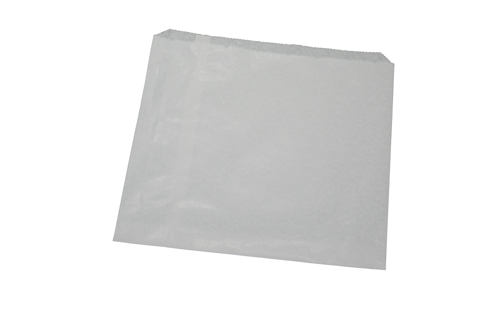 White Sulphite Paper Bags Unstrung 7" x 7" 1000/pack DPA Packaging