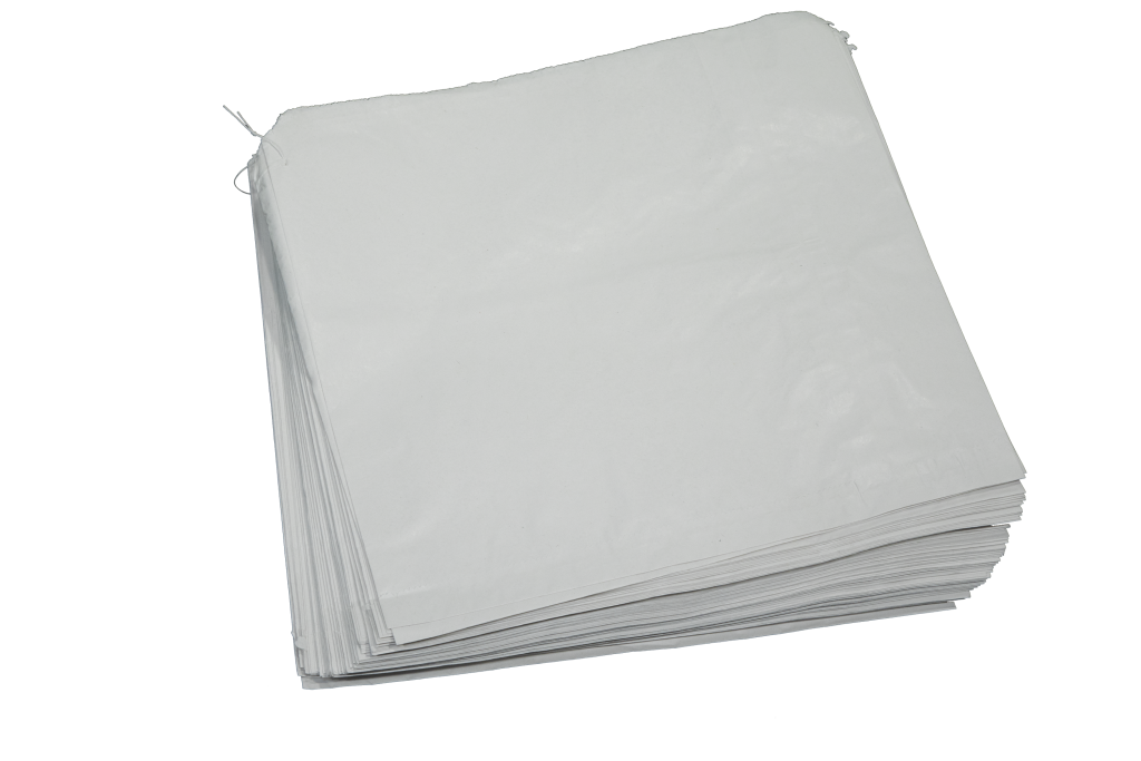 WHITE PAPER SULPHITE BAGS UNSTRUNG 10 x 10" Pack of 1000 DPA