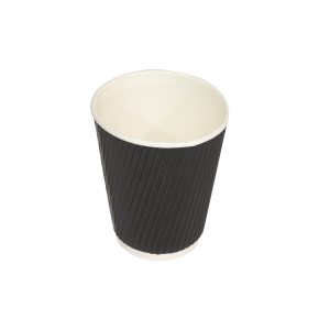 Black Ripple Double Walled Cup