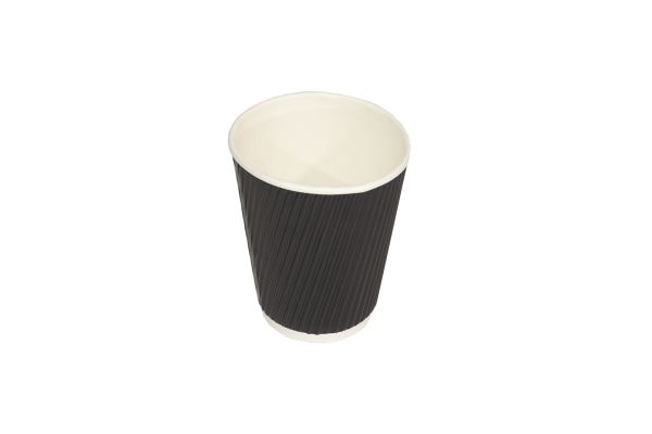 Black Ripple Double Walled Cup