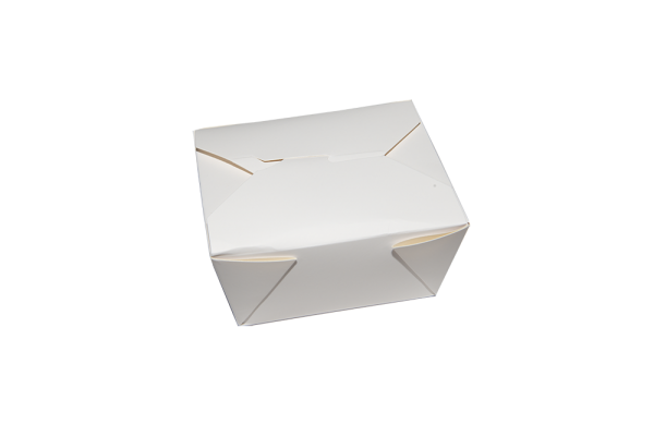 White Dispopak 1 Food Box