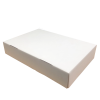 White Plain Corrugated Gateau Box 13" x 8.5" x 2.5" 50/pack - Image 2