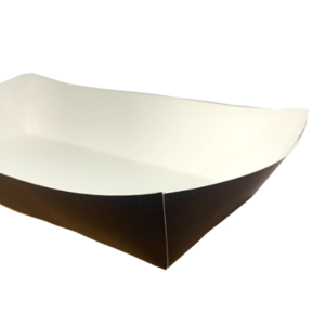 Black Cardboard Chip Tray