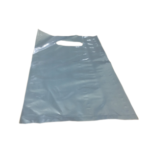 Silver Polythene Gift Carrier Bags